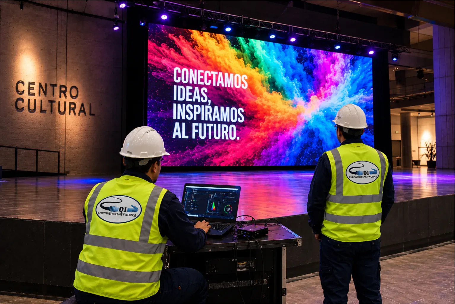 Muro LED corporativo