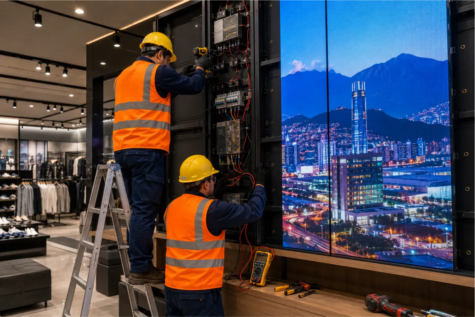 LED instalación técnica